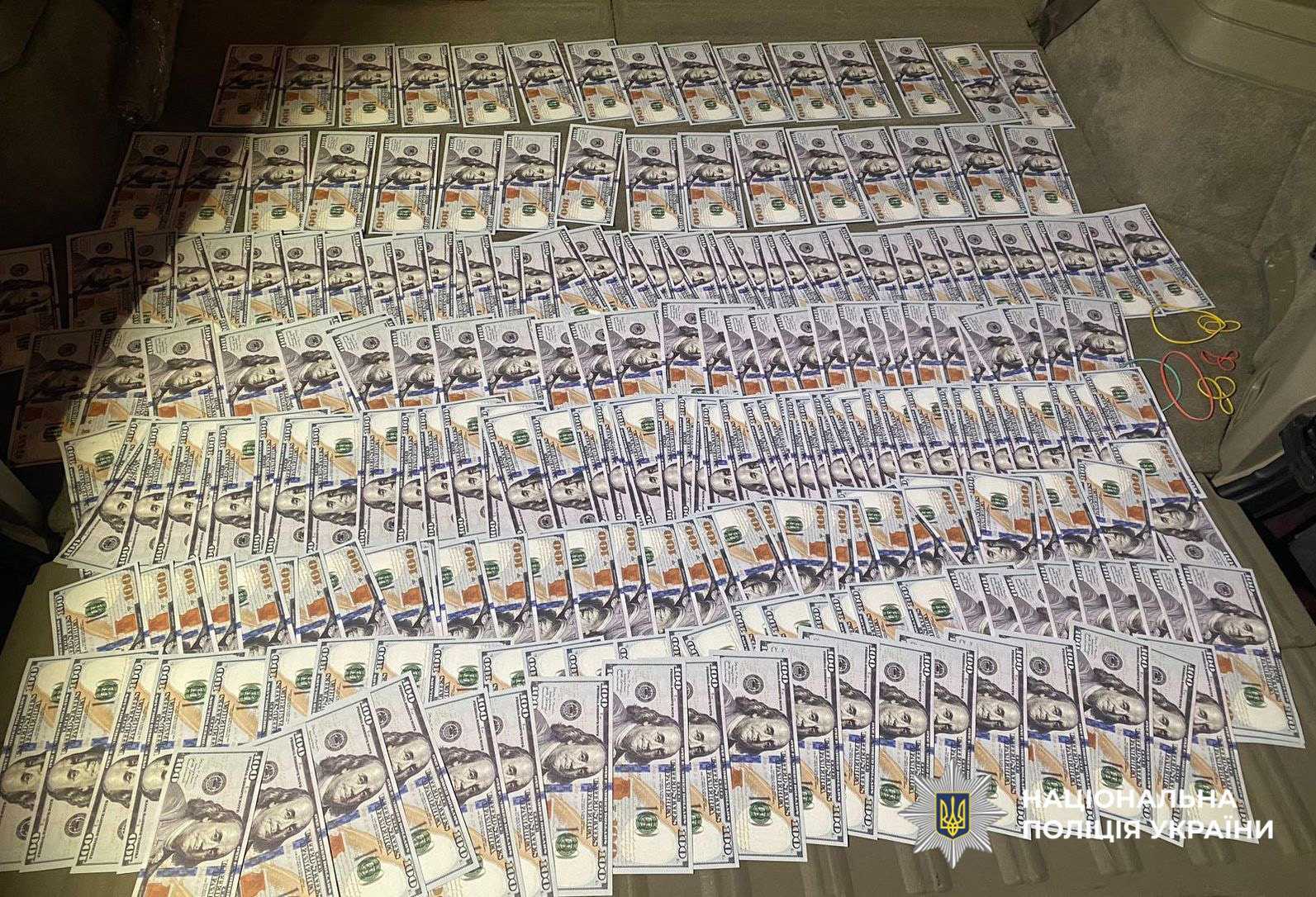 Вилучені під час обшуку гроші
