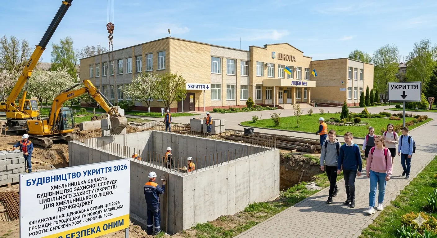 Нові укриття у школах: Городоцька та Новодунаєвецька громади отримають держфінансування
