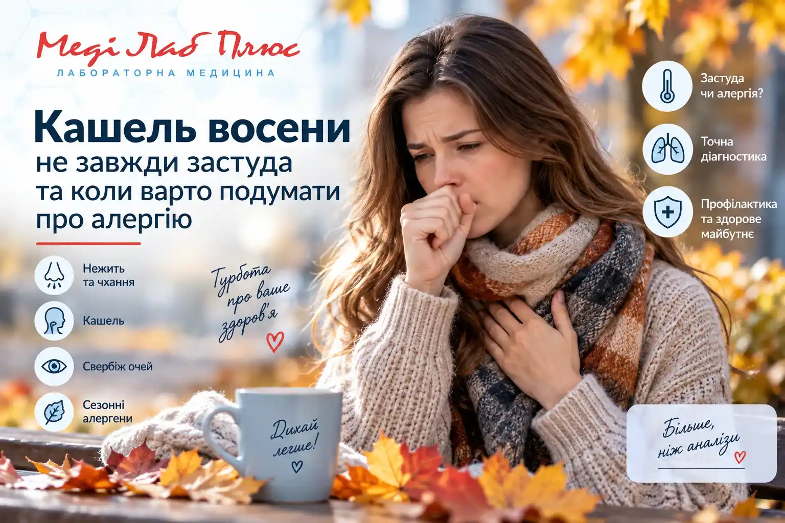 Кашель восени не завжди застуда